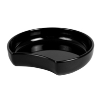 Black crescent bowl 3lt - 300mm x 278mm x 61mm